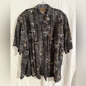 Magellan Outdoors Black and White Floral Cardigan